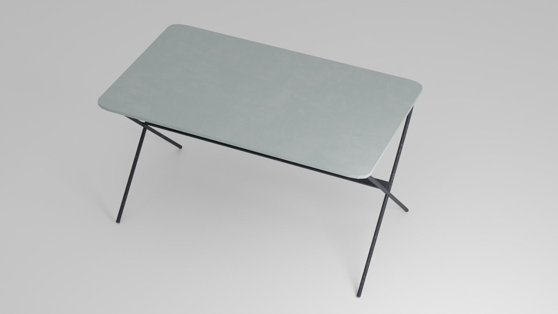 Table with top and legs Free low-poly 3D model_2