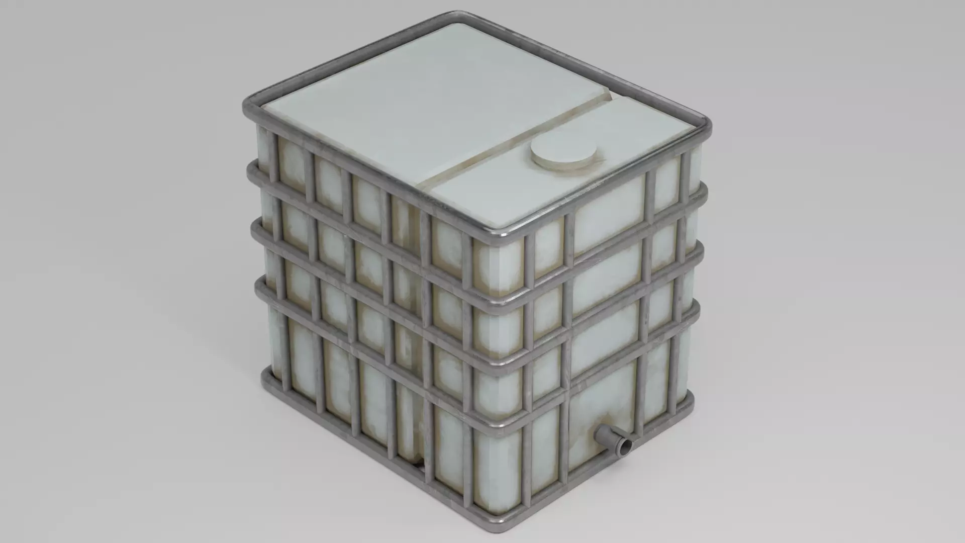 Water tank Free low-poly 3D model