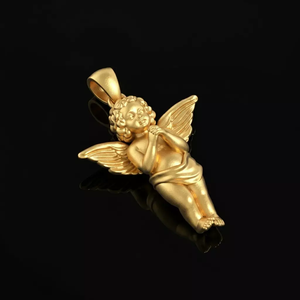 Jewelry Angel Pendant Free 3D print model