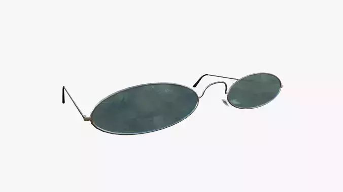 Sunglass F06 Blue Silver - Character Design Fashion Low-poly 3D model