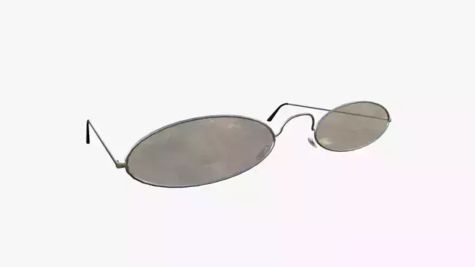 Sunglass F07 Silver - Character Design Fashion Low-poly 3D model