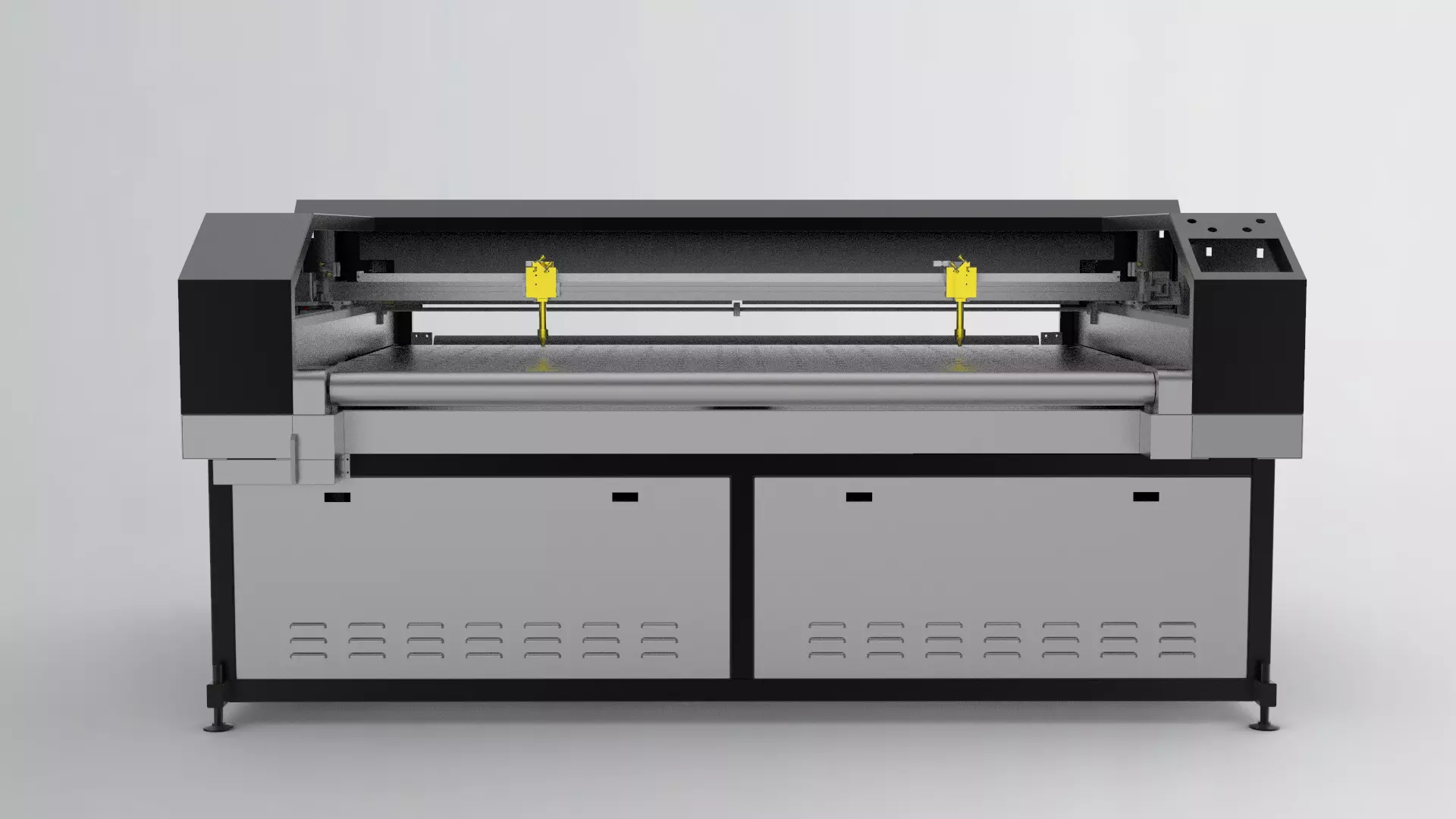 Laser cutting machine 3D model_0