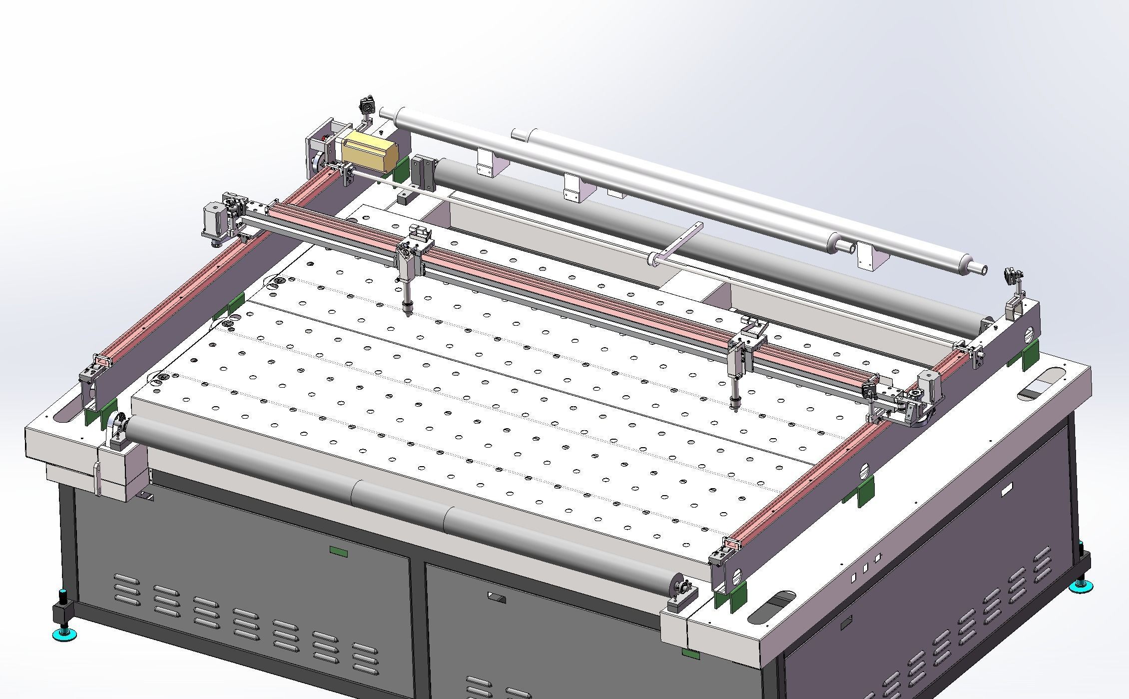 Laser cutting machine 3D model_4