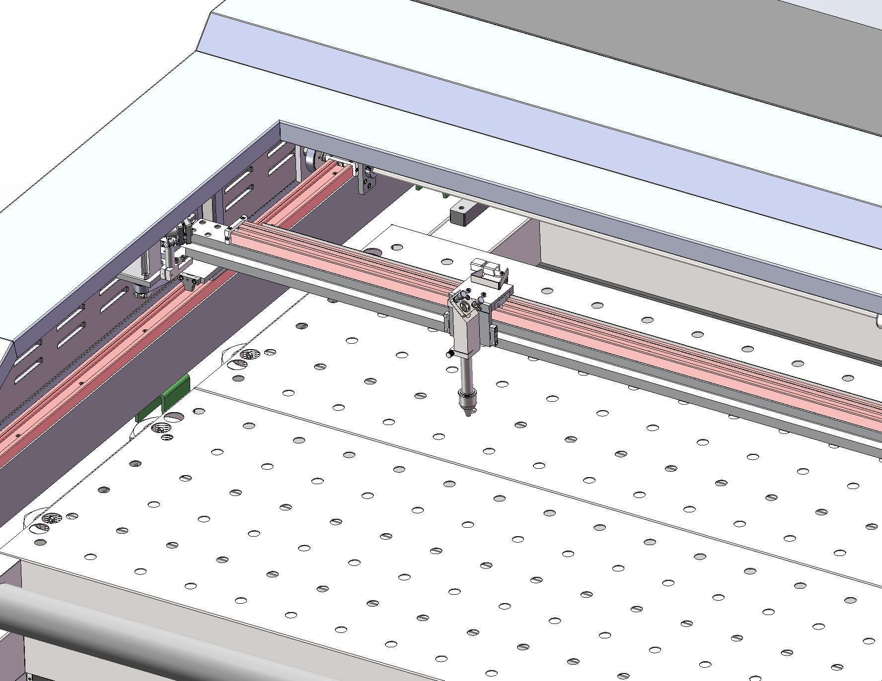 Laser cutting machine 3D model_3