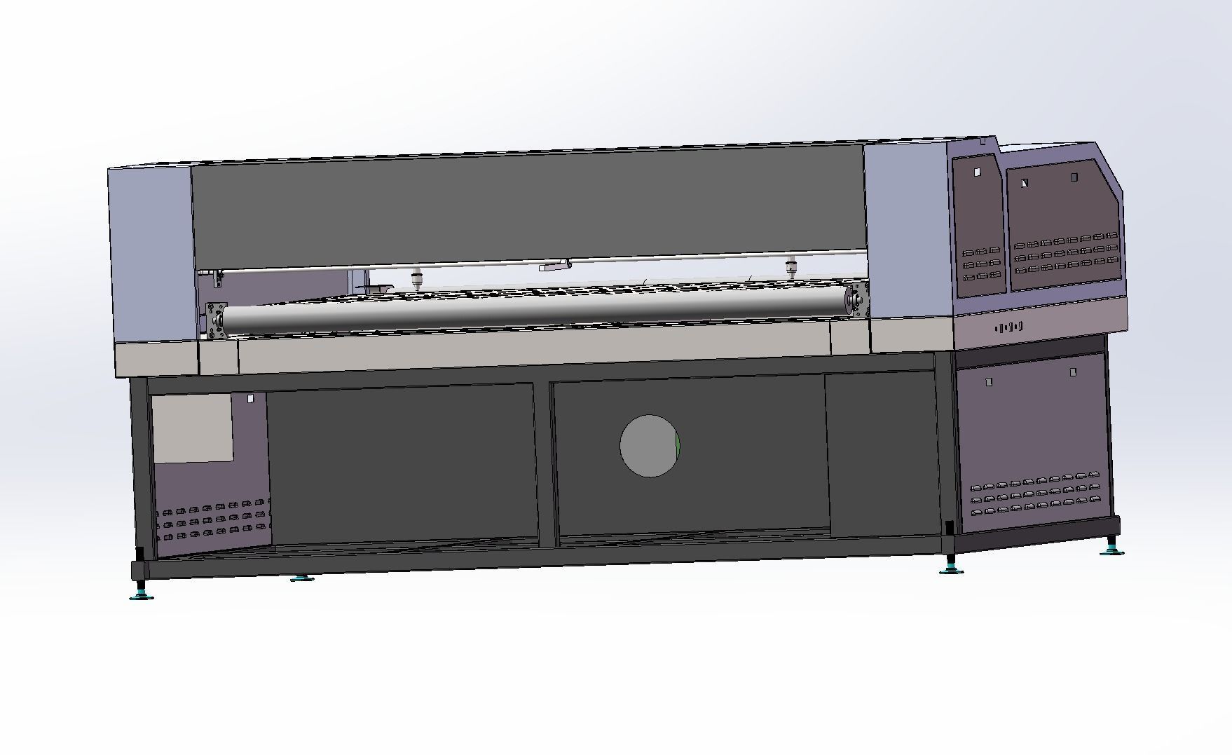 Laser cutting machine 3D model_11