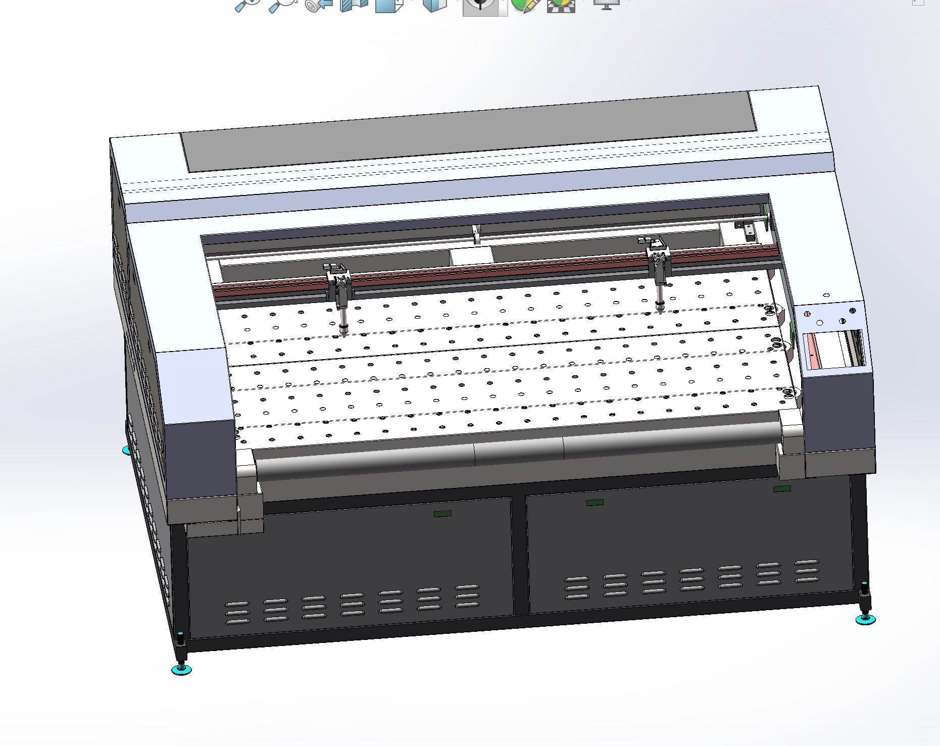 Laser cutting machine 3D model_2