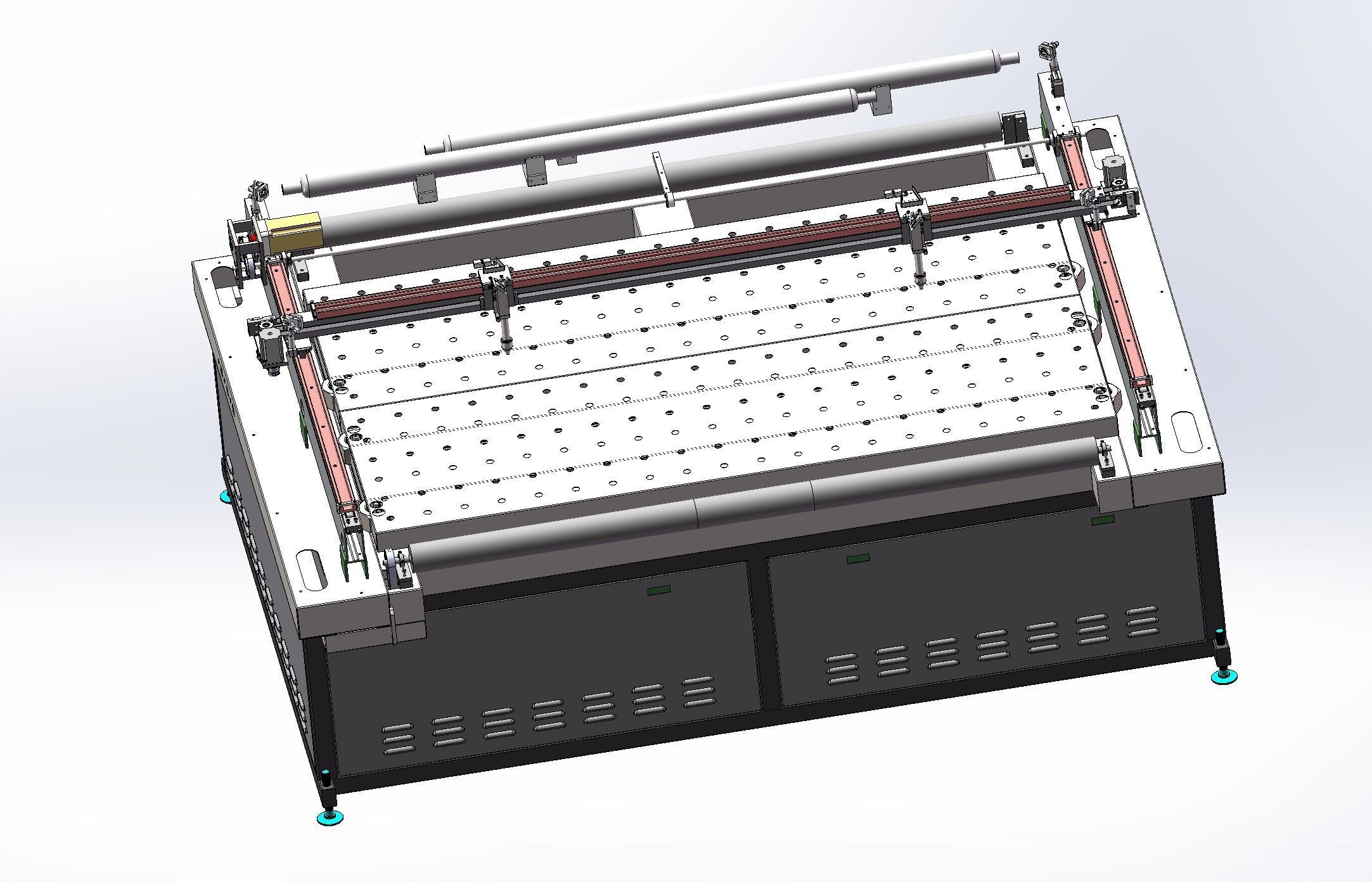 Laser cutting machine 3D model_5