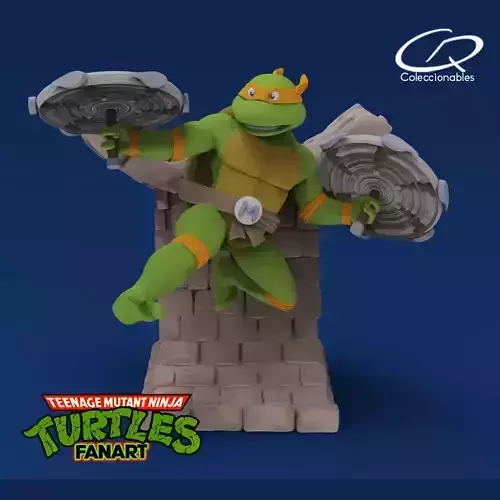 Teenage Mutant Ninja Turtles Fanart  - Michaelangelo 3D print model