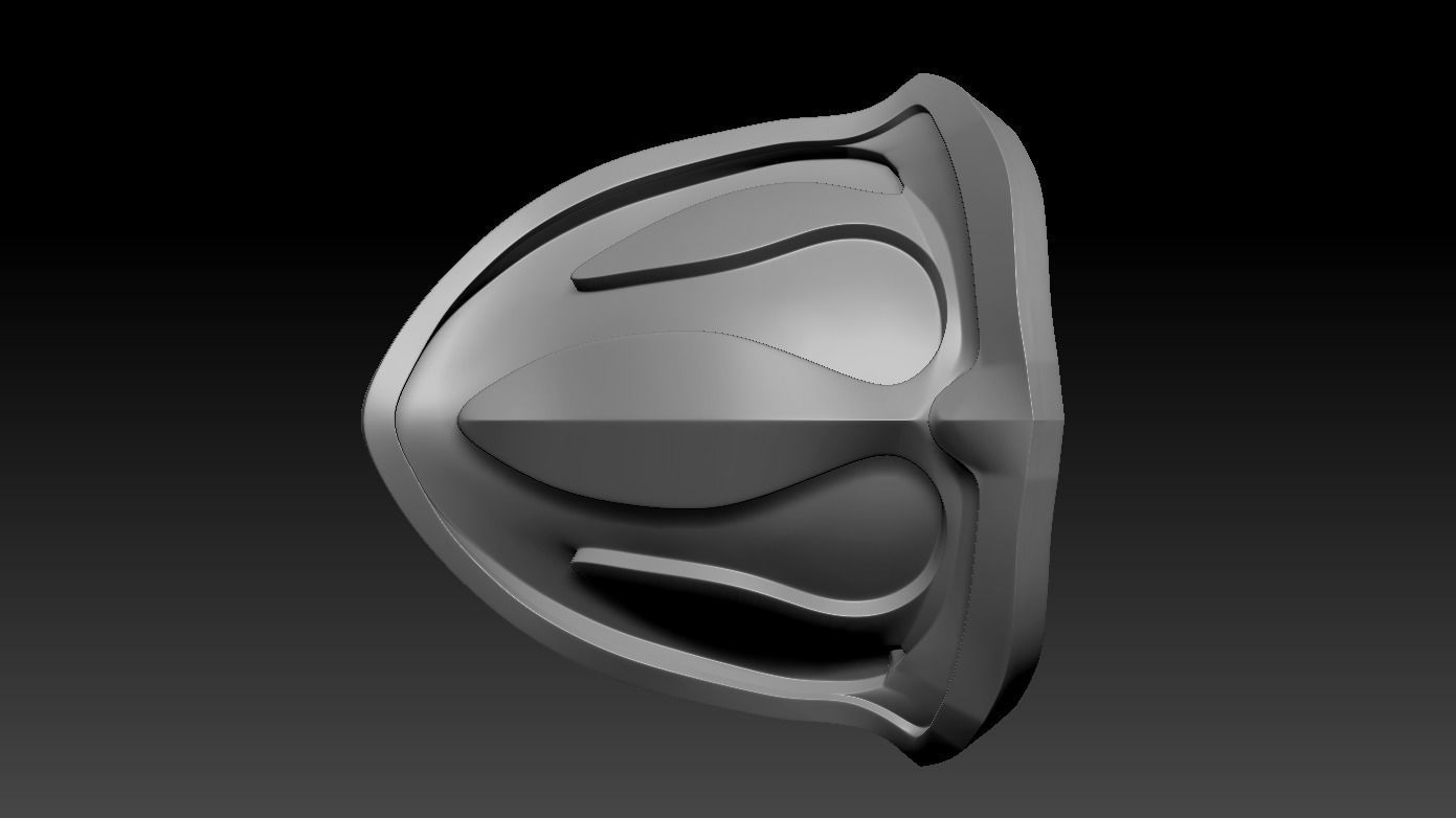 High-poly model Shoulder armor 3D model_6