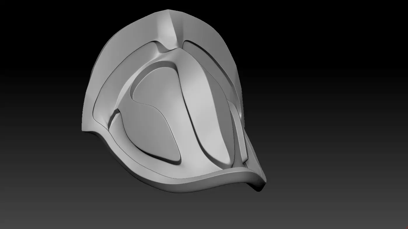 High-poly model Shoulder armor 3D model_0