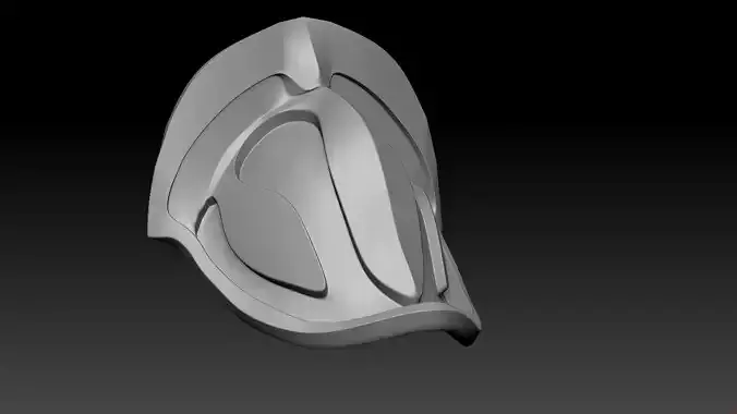 High-poly model Shoulder armor