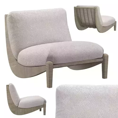 LASHED LOUNGE CHAIR 3D model