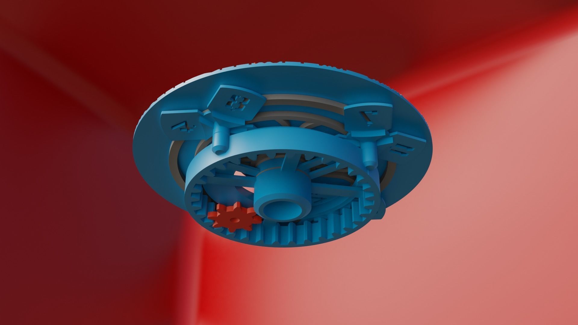 3D Printable CLOCK Movement Mechanism For Quartz Movement 3D print model_9