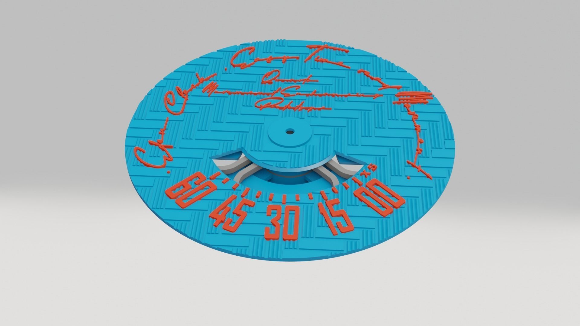 3D Printable CLOCK Movement Mechanism For Quartz Movement 3D print model_10