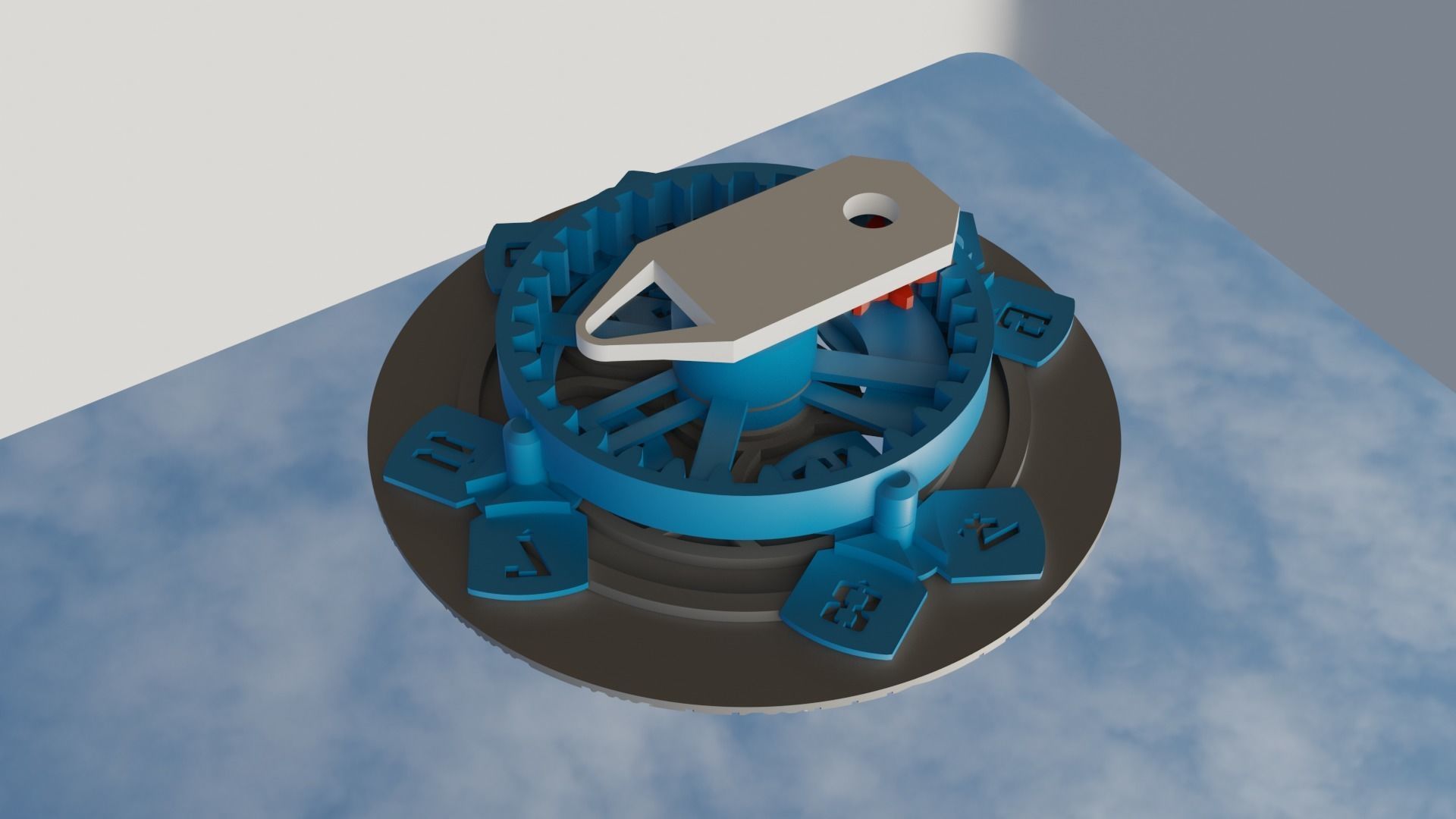 3D Printable CLOCK Movement Mechanism For Quartz Movement 3D print model_14