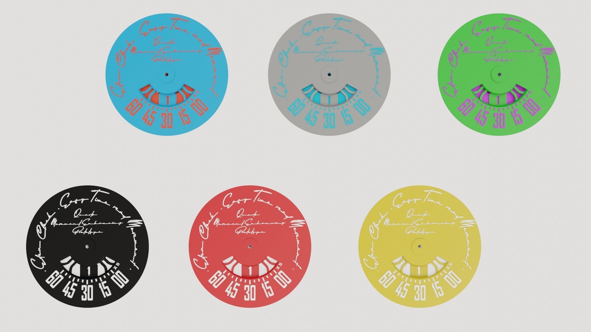 3D Printable CLOCK Movement Mechanism For Quartz Movement 3D print model_17