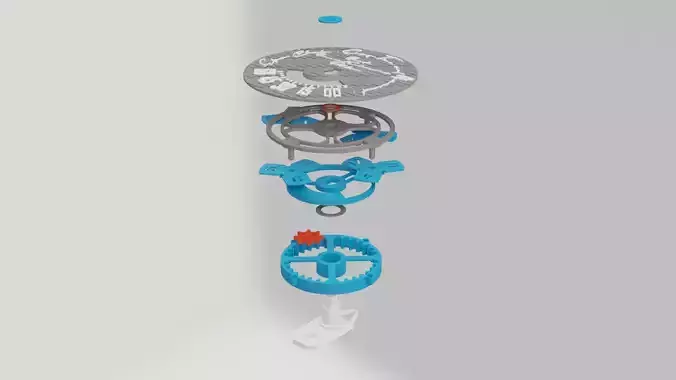 3D Printable CLOCK Movement Mechanism For Quartz Movement 3D print model 3D Printable CLOCK Movement Mechanism For Quartz Movement 3D print model