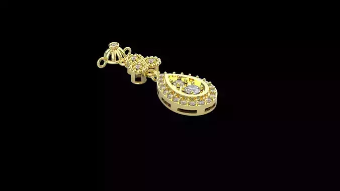 khayeli rose gold pendant with diamonds