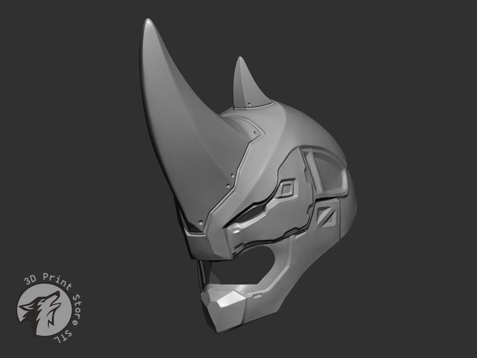Rhino Mask Cosplay Marvel Comics - STL File 3D print model_1
