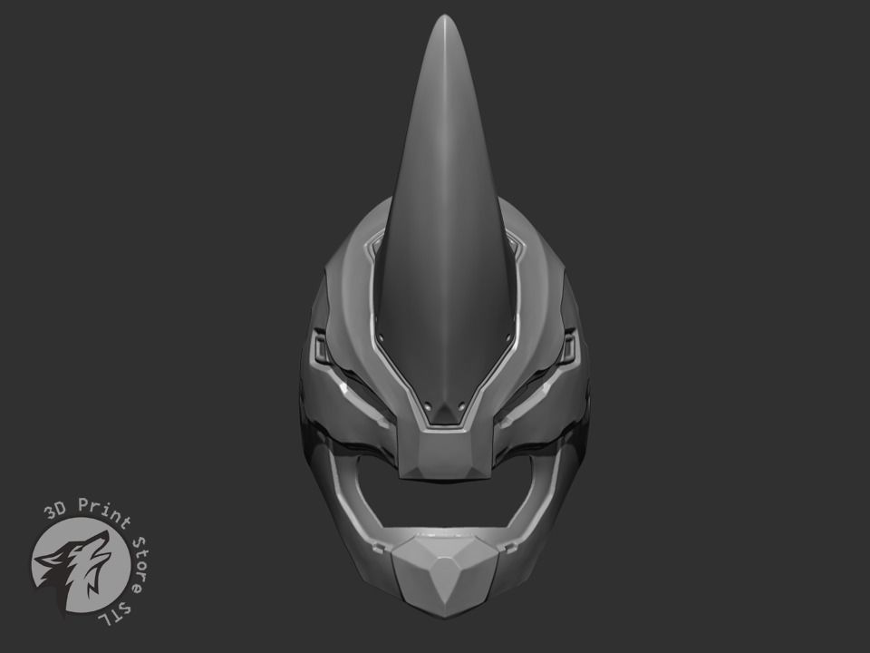 Rhino Mask Cosplay Marvel Comics - STL File 3D print model_3