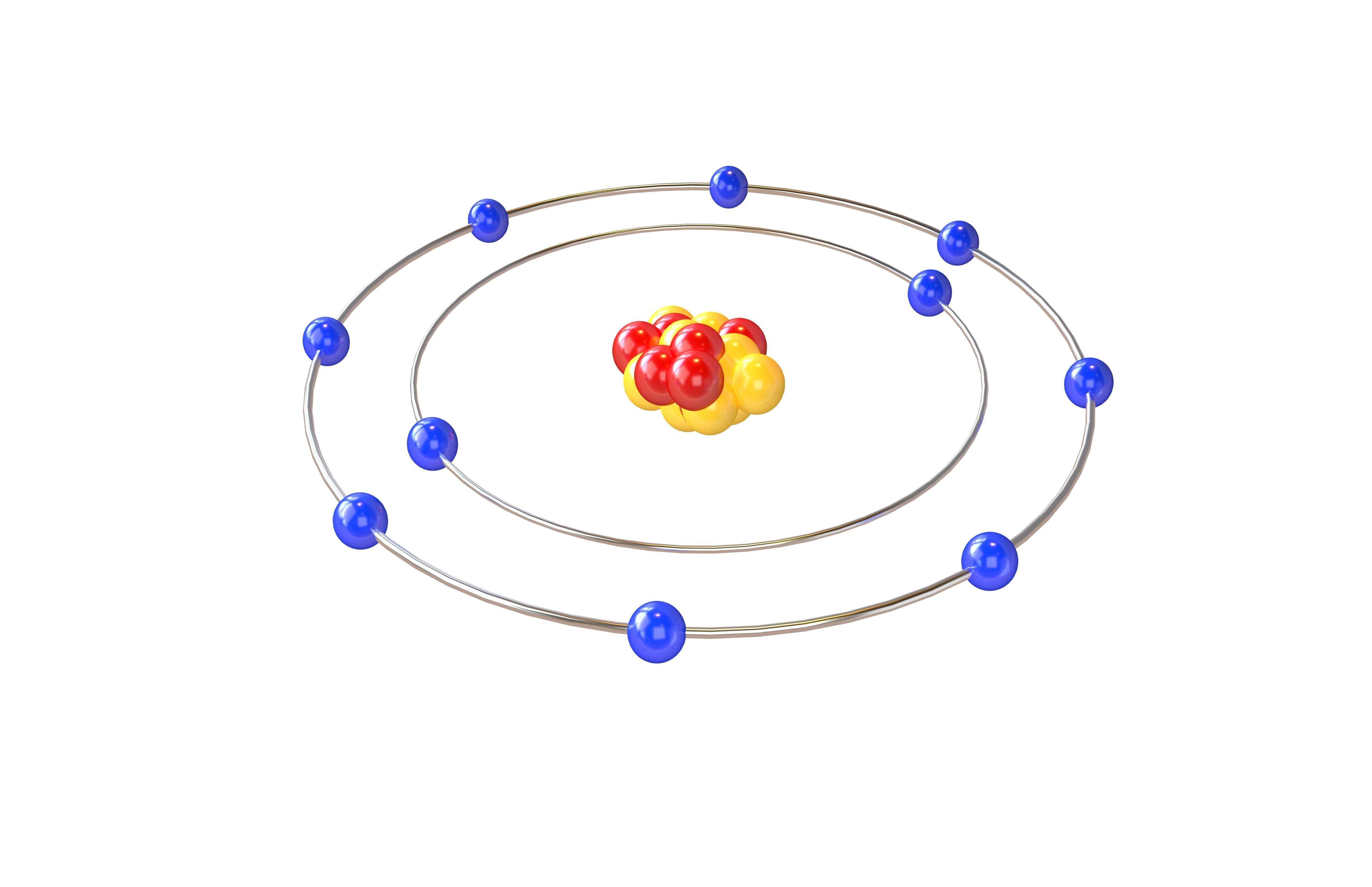 Neon Chemical Element v1 001 Low-poly 3D model_2