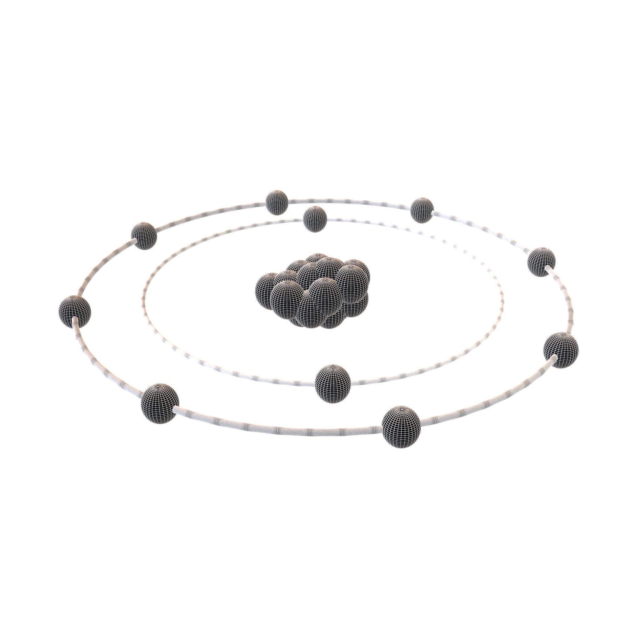 Neon Chemical Element v1 001 Low-poly 3D model_4