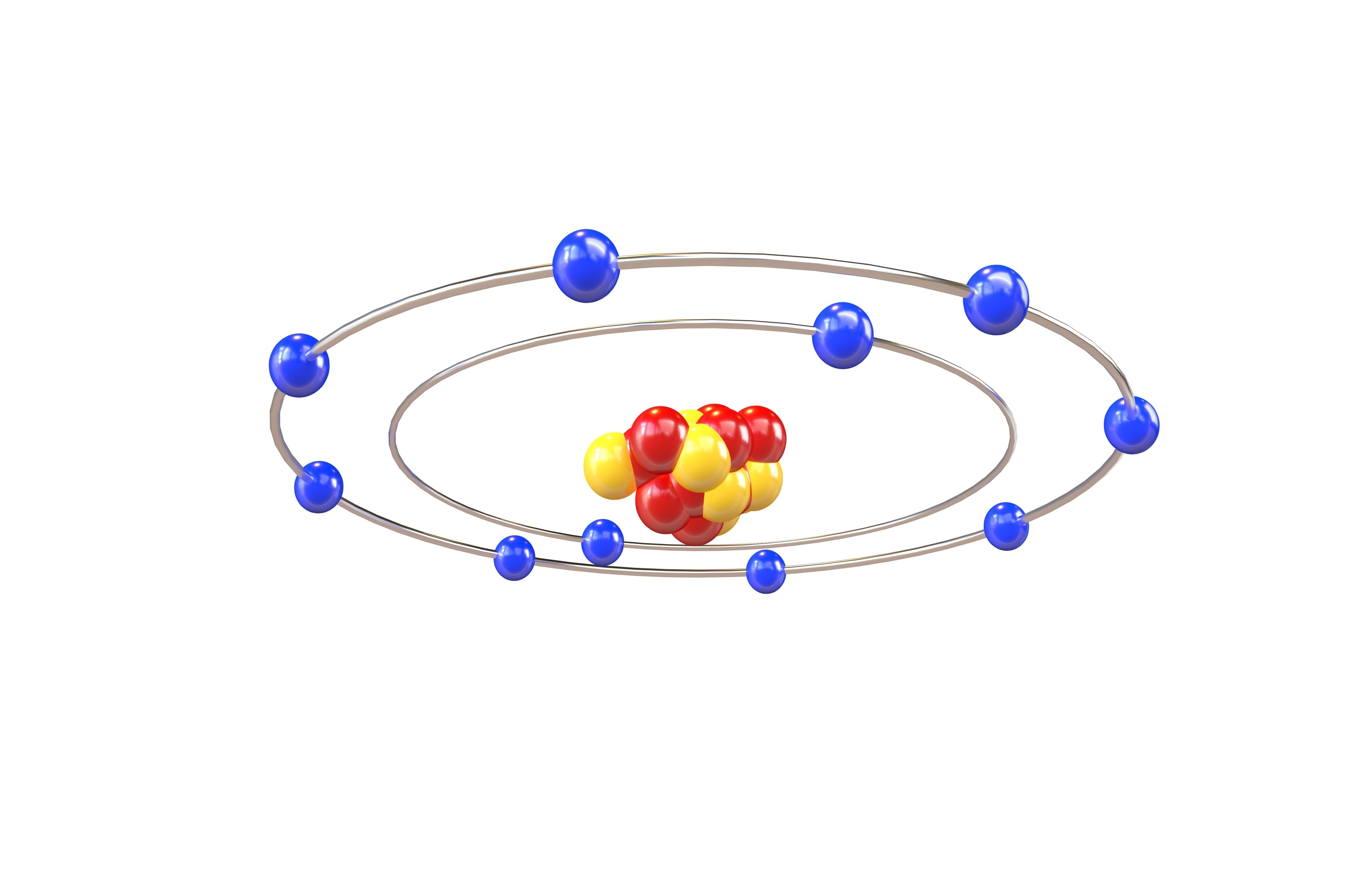 Neon Chemical Element v1 001 Low-poly 3D model_3