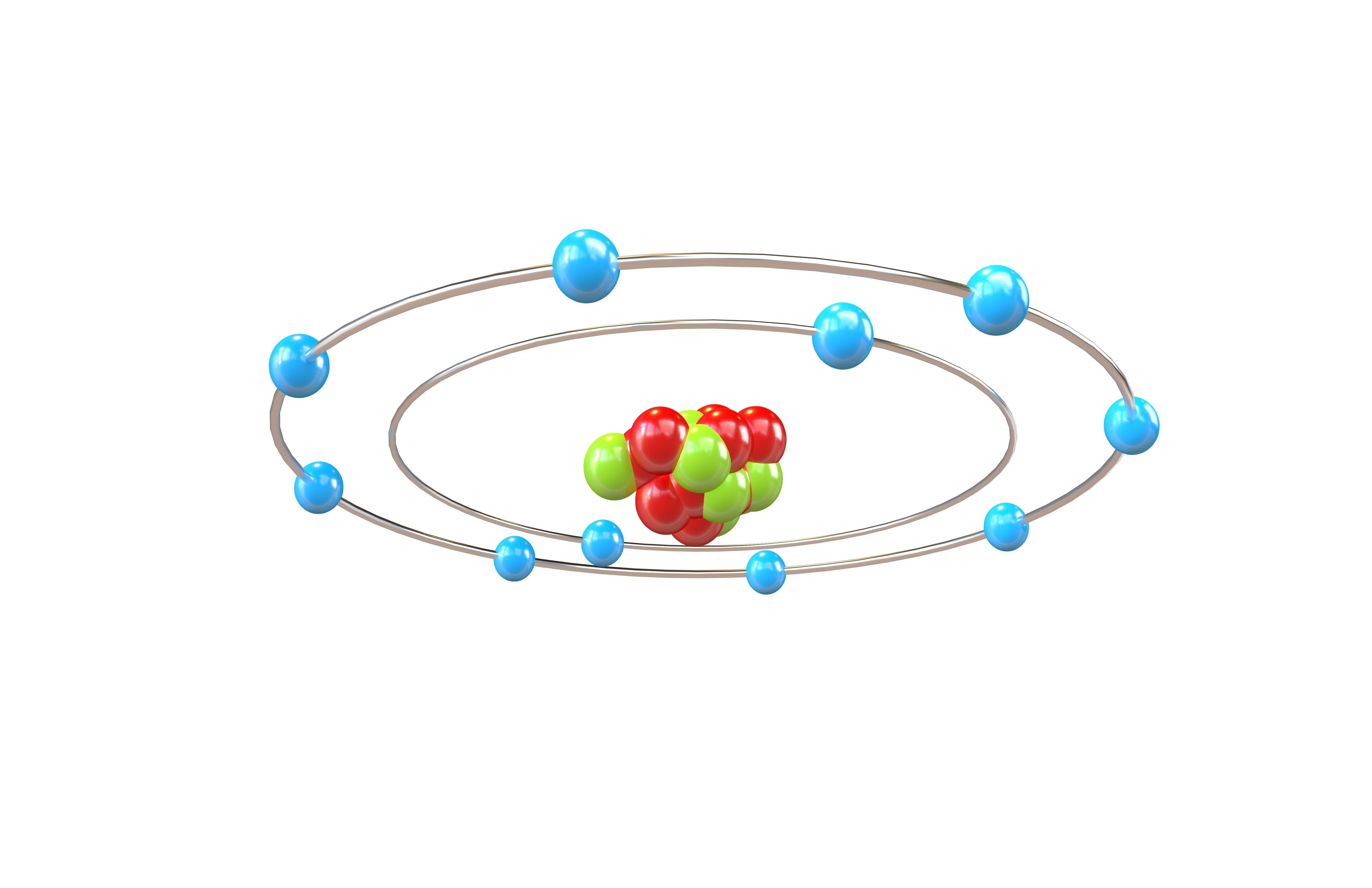 Neon Chemical Element v1 002 Low-poly 3D model_3