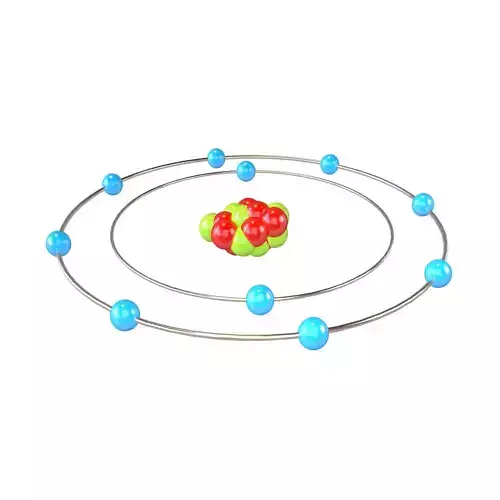 Neon Chemical Element v1 002 Low-poly 3D model Neon Chemical Element v1 002 Low-poly 3D model