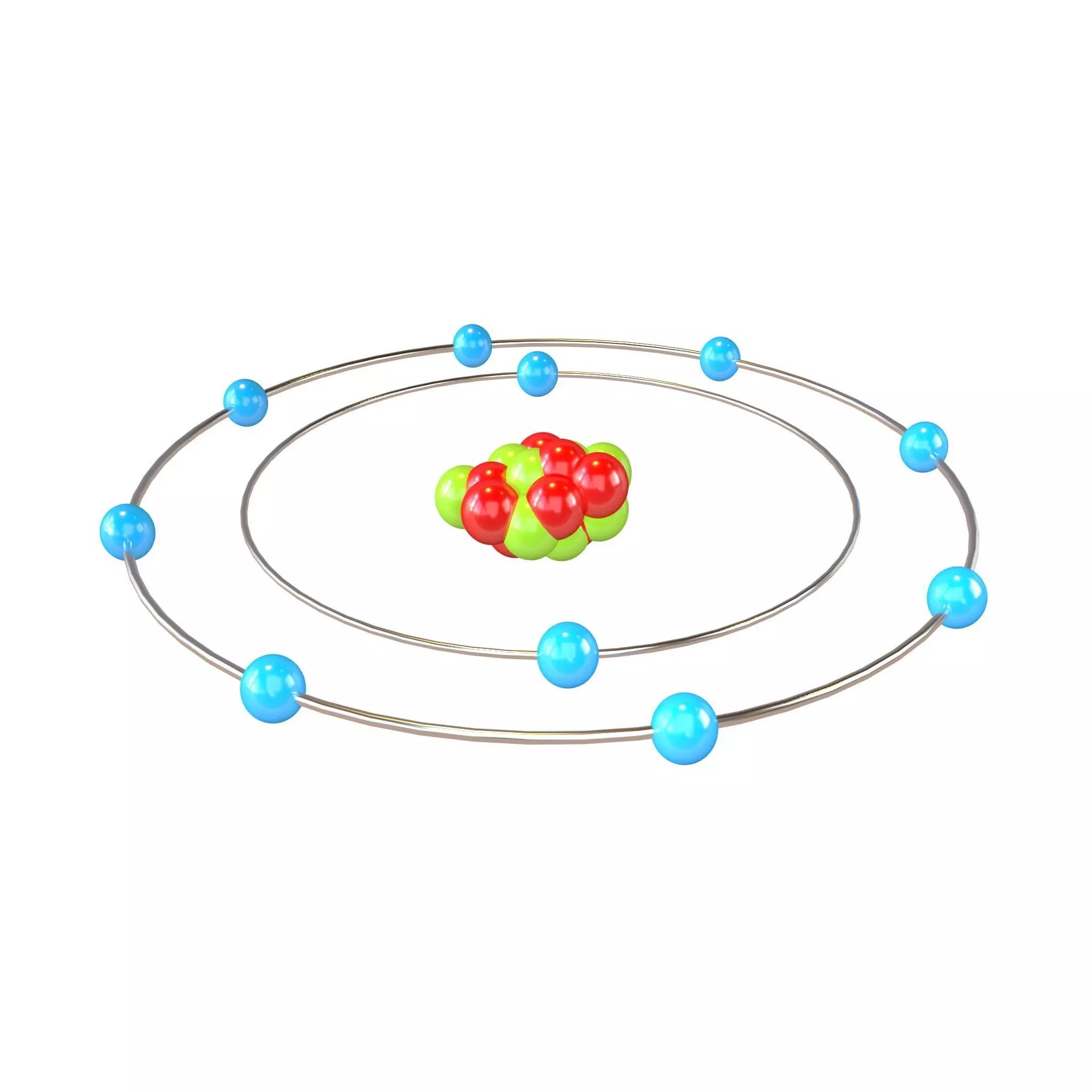 Neon Chemical Element v1 002 Low-poly 3D model_0
