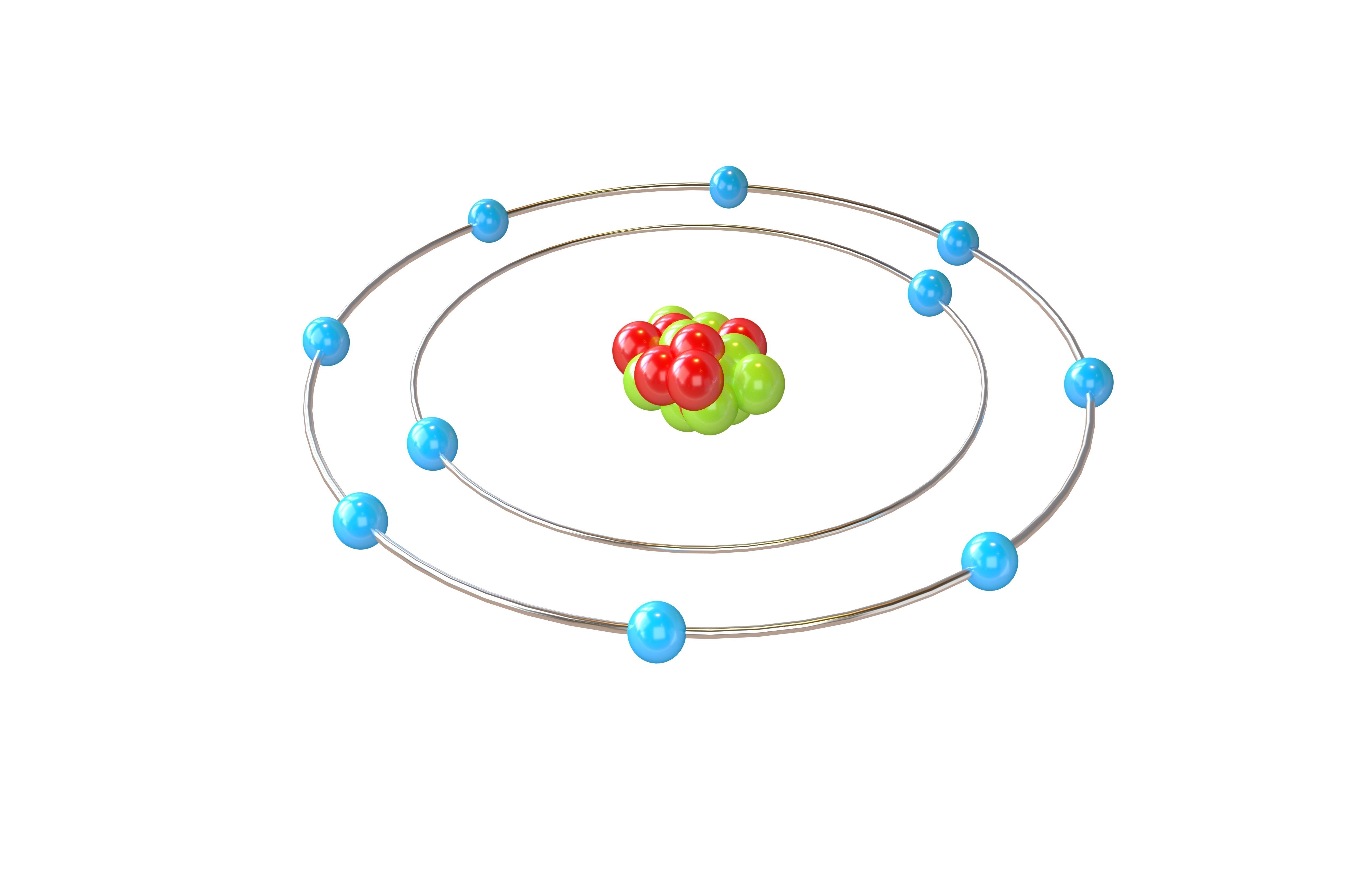 Neon Chemical Element v1 002 Low-poly 3D model_2