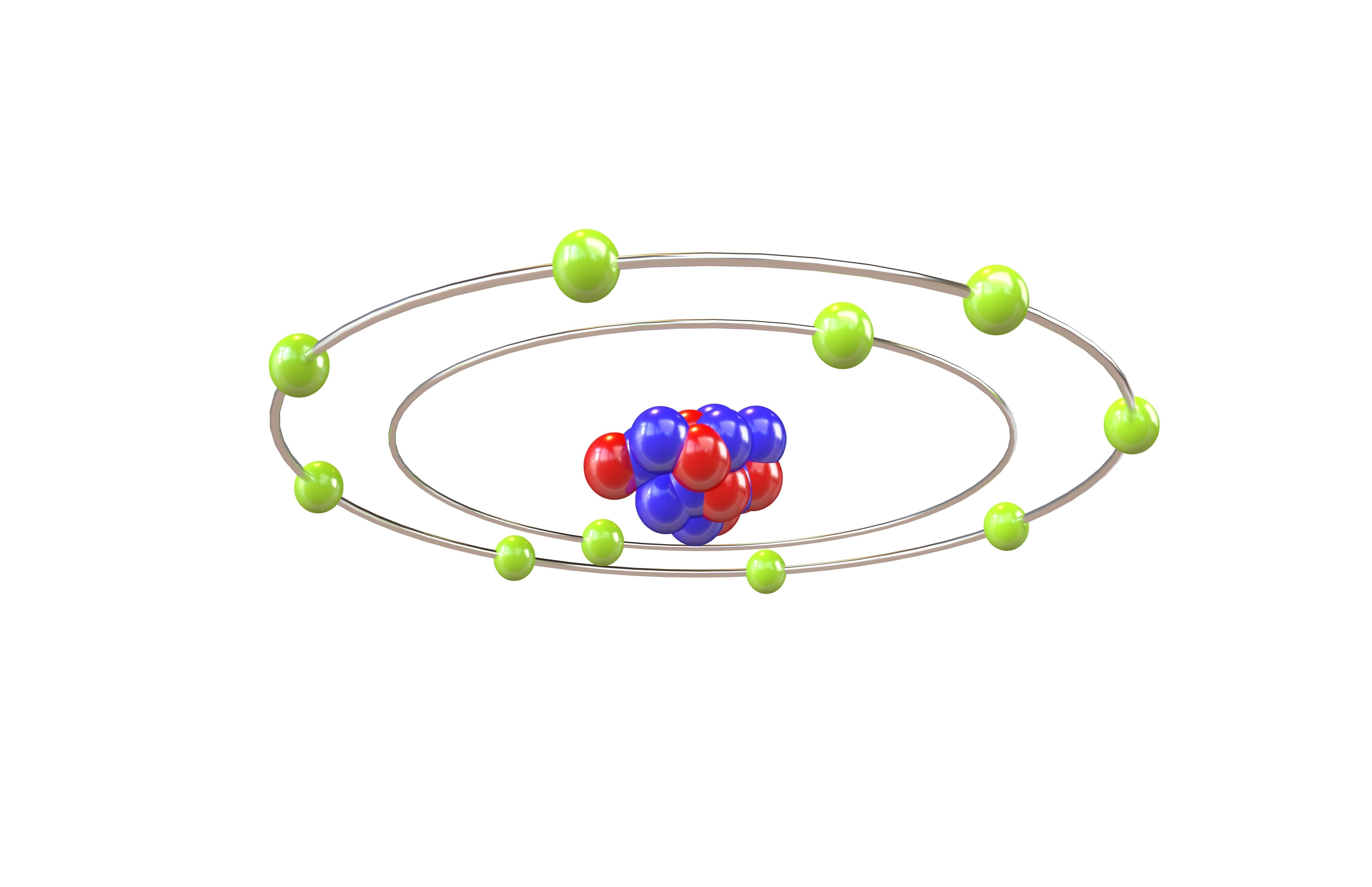Neon Chemical Element v1 003 Low-poly 3D model_3