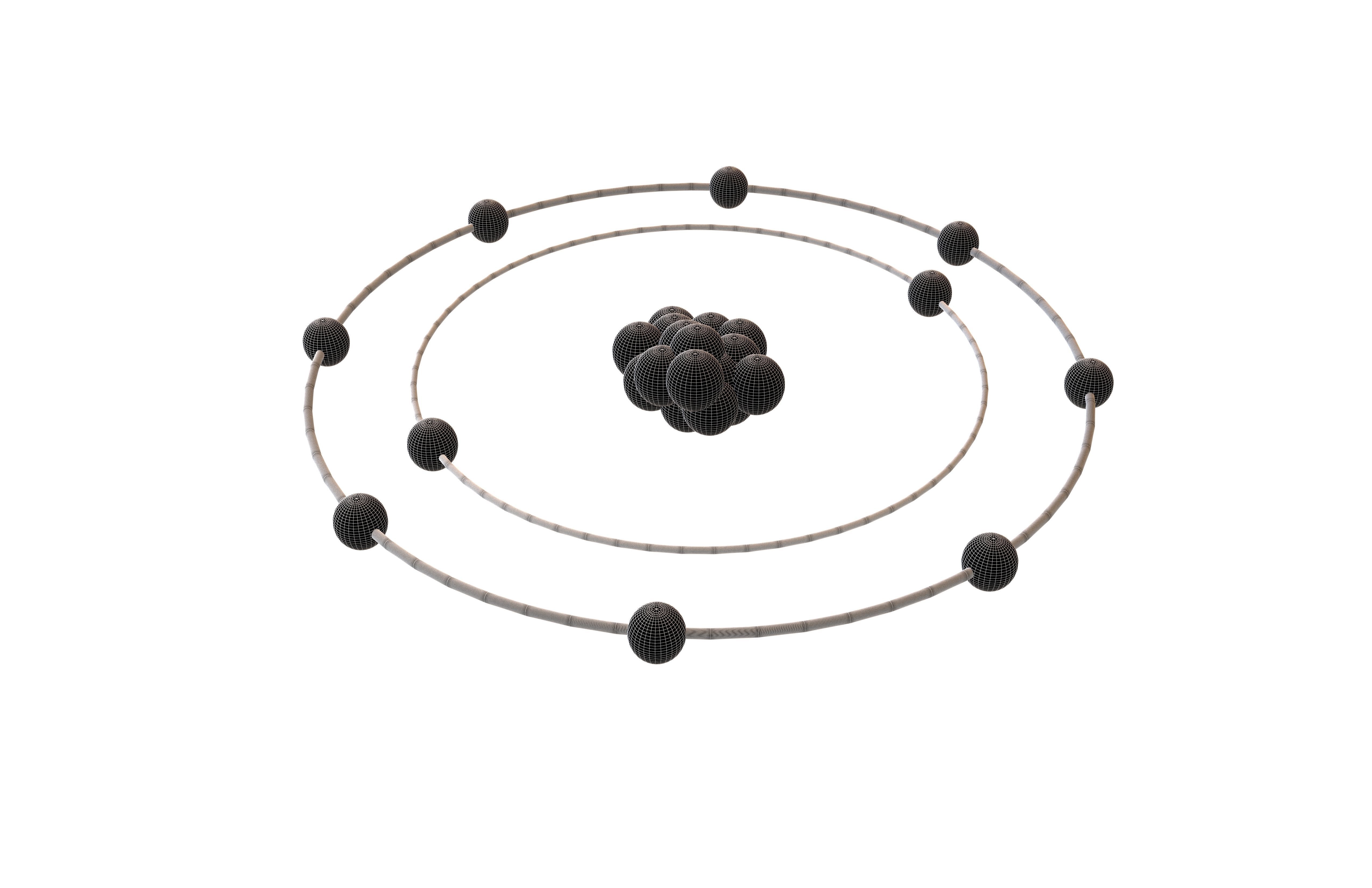 Neon Chemical Element v1 003 Low-poly 3D model_5