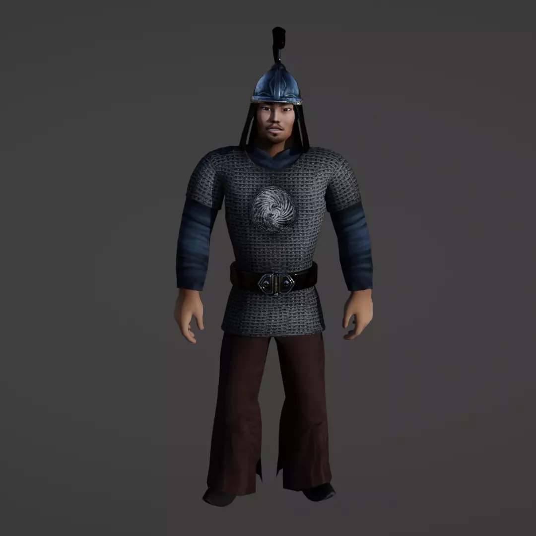 Orak Character Animated Free low-poly 3D model_0