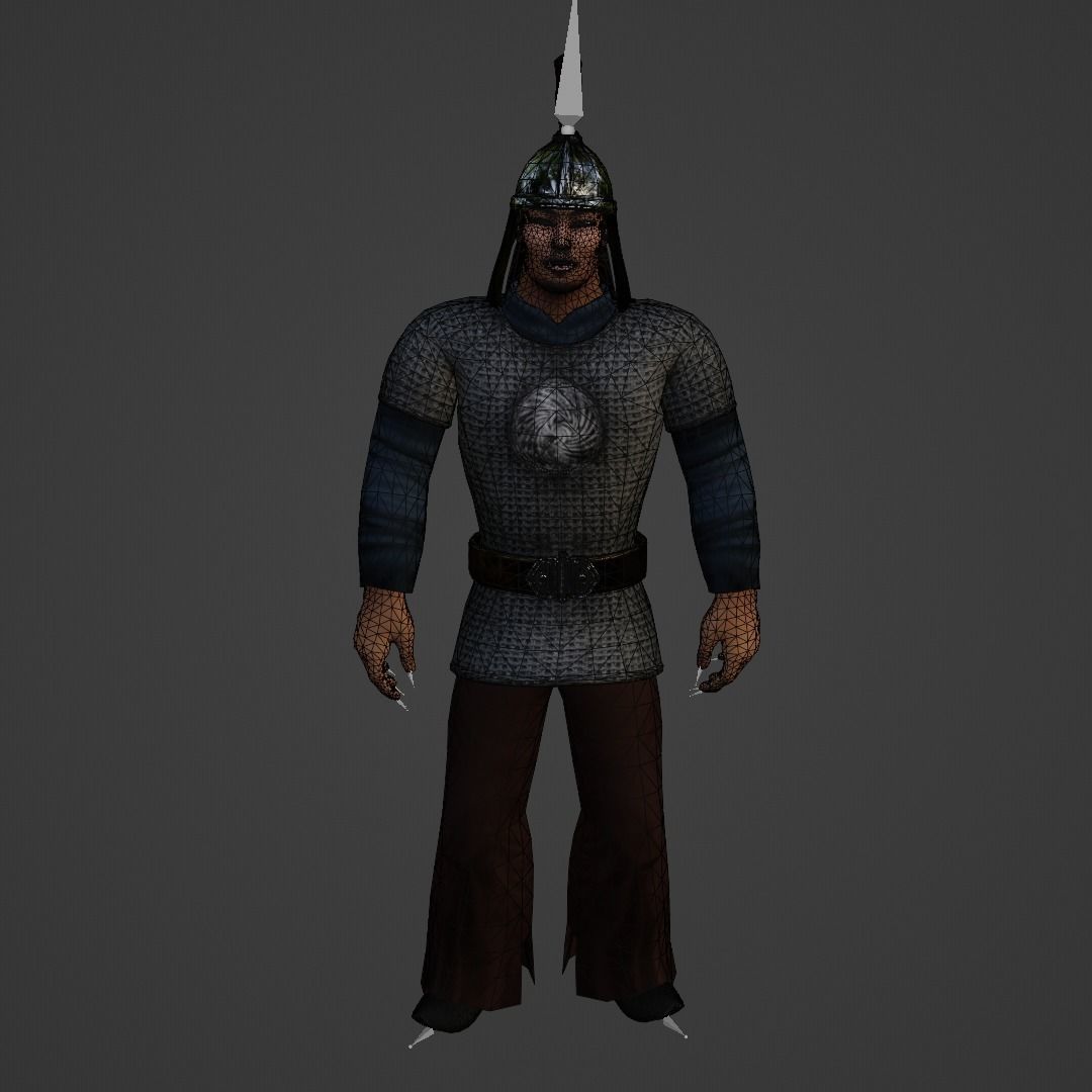 Orak Character Animated Free low-poly 3D model_6