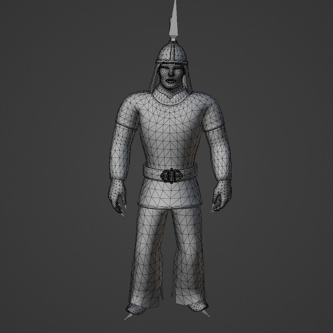 Orak Character Animated Free low-poly 3D model_7