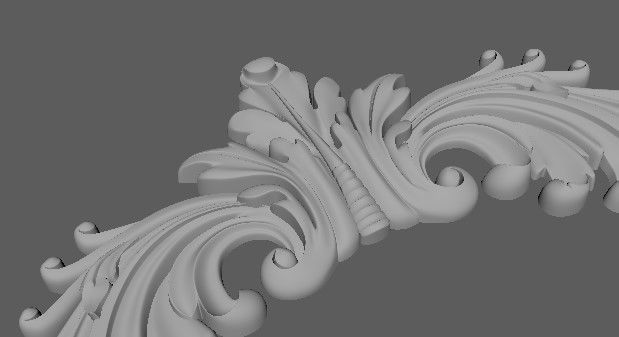 Decor for furniture 3D model_4