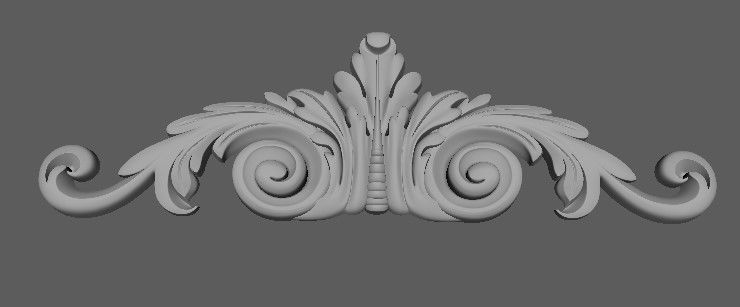 Decor for furniture 3D model_4