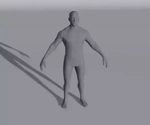 Male Body Base Mesh 28 Animations 3D Model 5k Polygons 3D model