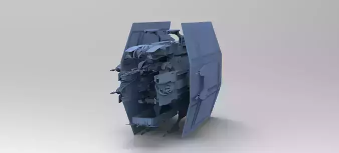 Sci-Fi Shuttle launcher 2 3D model