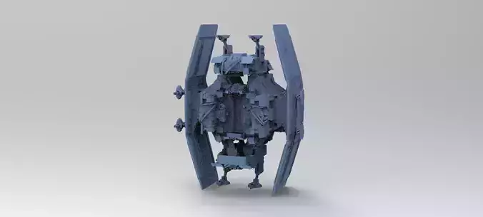 Sci-Fi Shuttle launcher 3 3D model