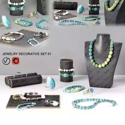 15x necklaces and bracelets and accessory Stone and pearl VOL1