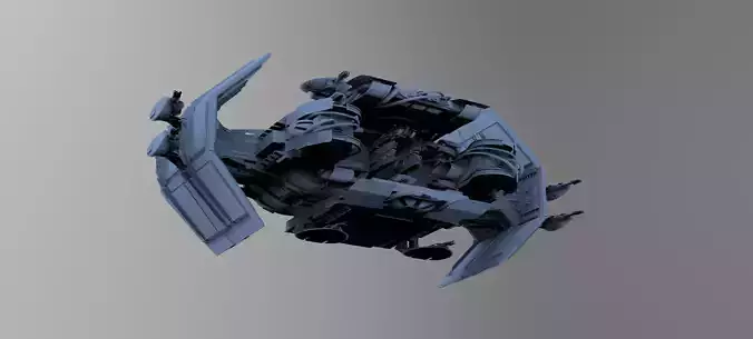 Sci-Fi Shuttle launcher 5  3D model