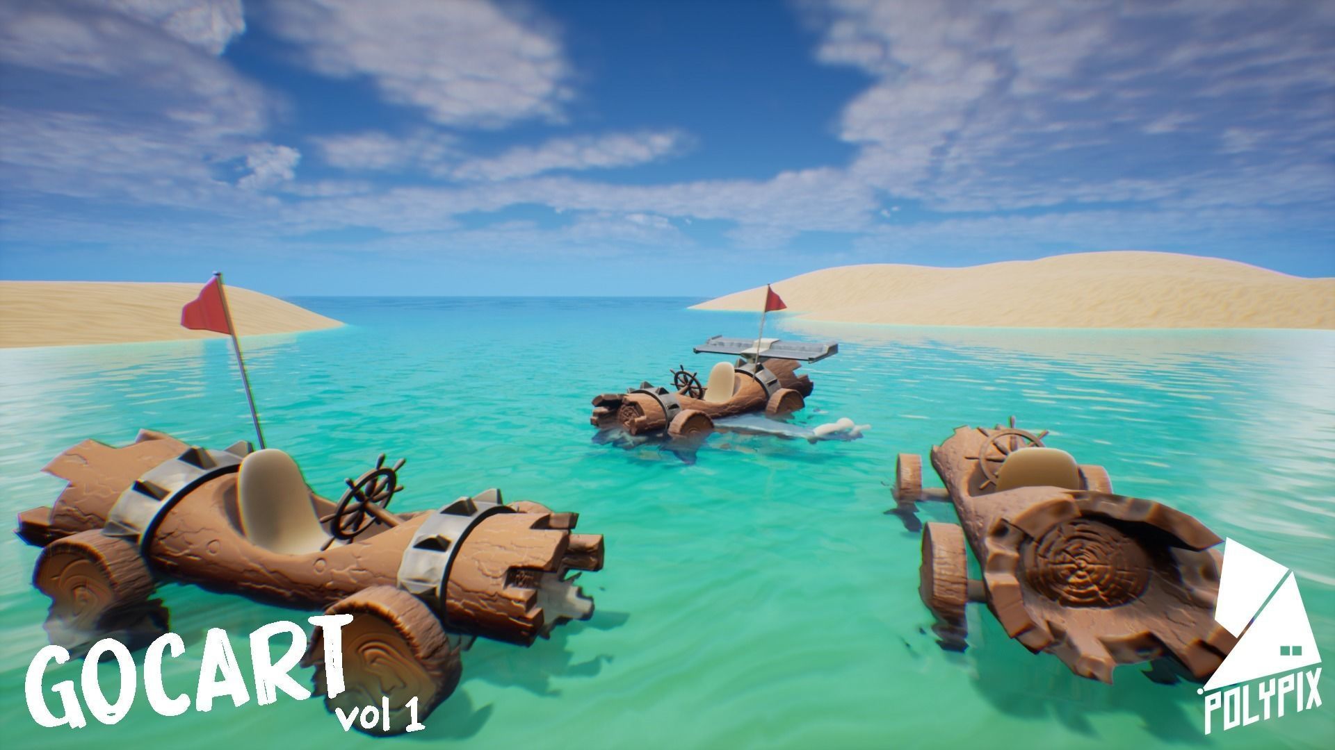 GoCart VOL 1 Low-poly 3D model_1