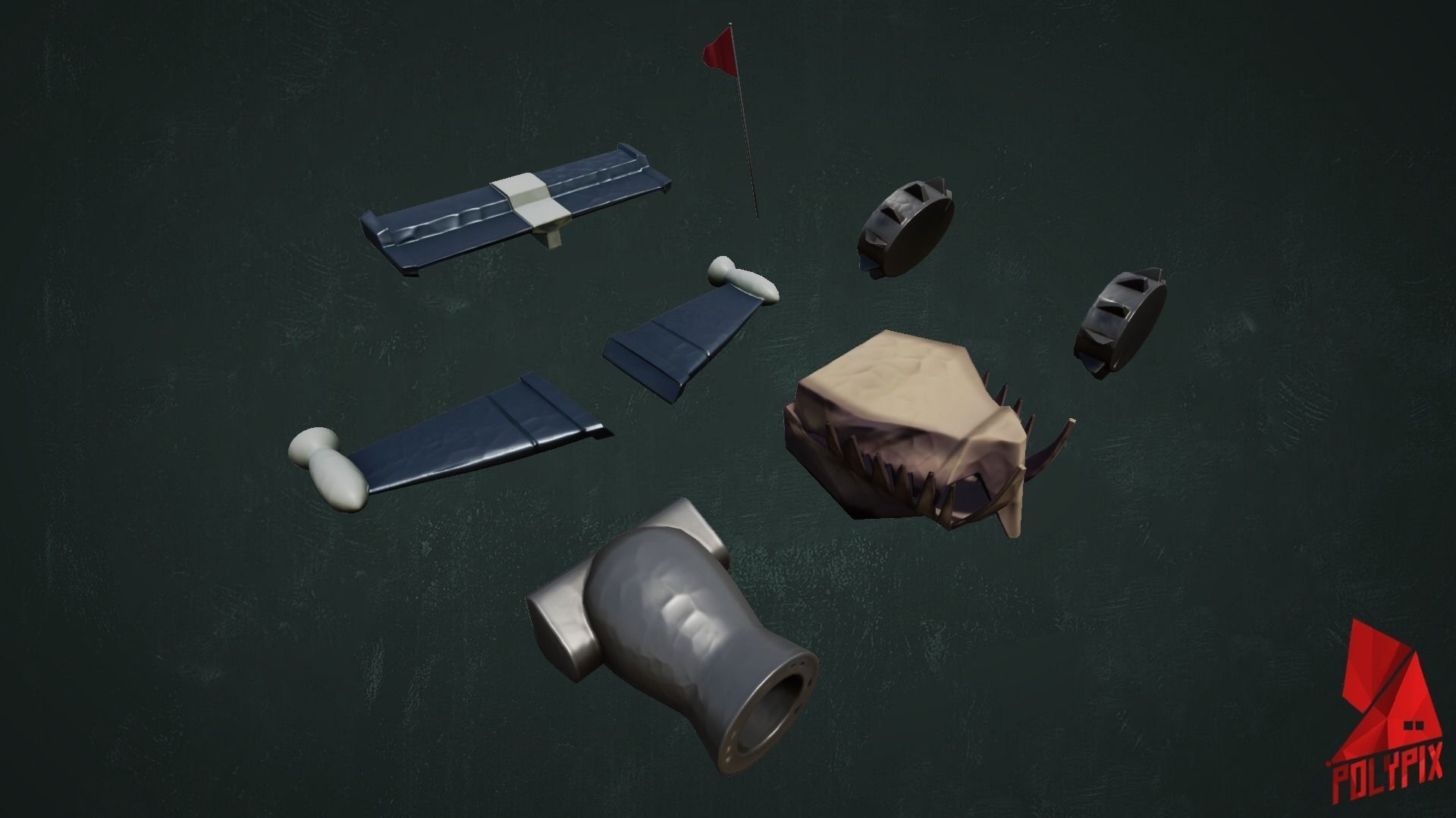 GoCart VOL 1 Low-poly 3D model_9