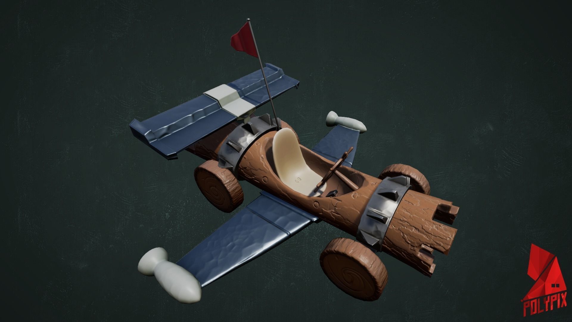 GoCart VOL 1 Low-poly 3D model_7
