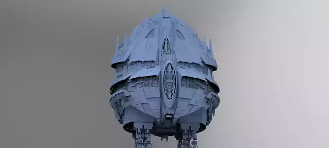 Sci-Fi Shuttle launcher Tower 2 3D model