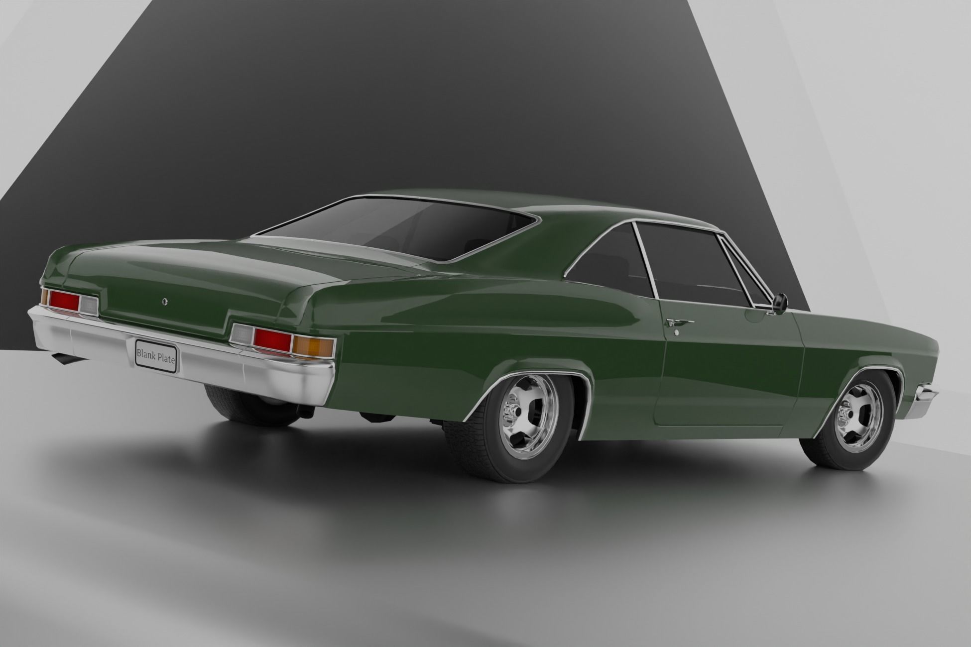 1960s Muscle Car 5 Low-poly 3D model_1