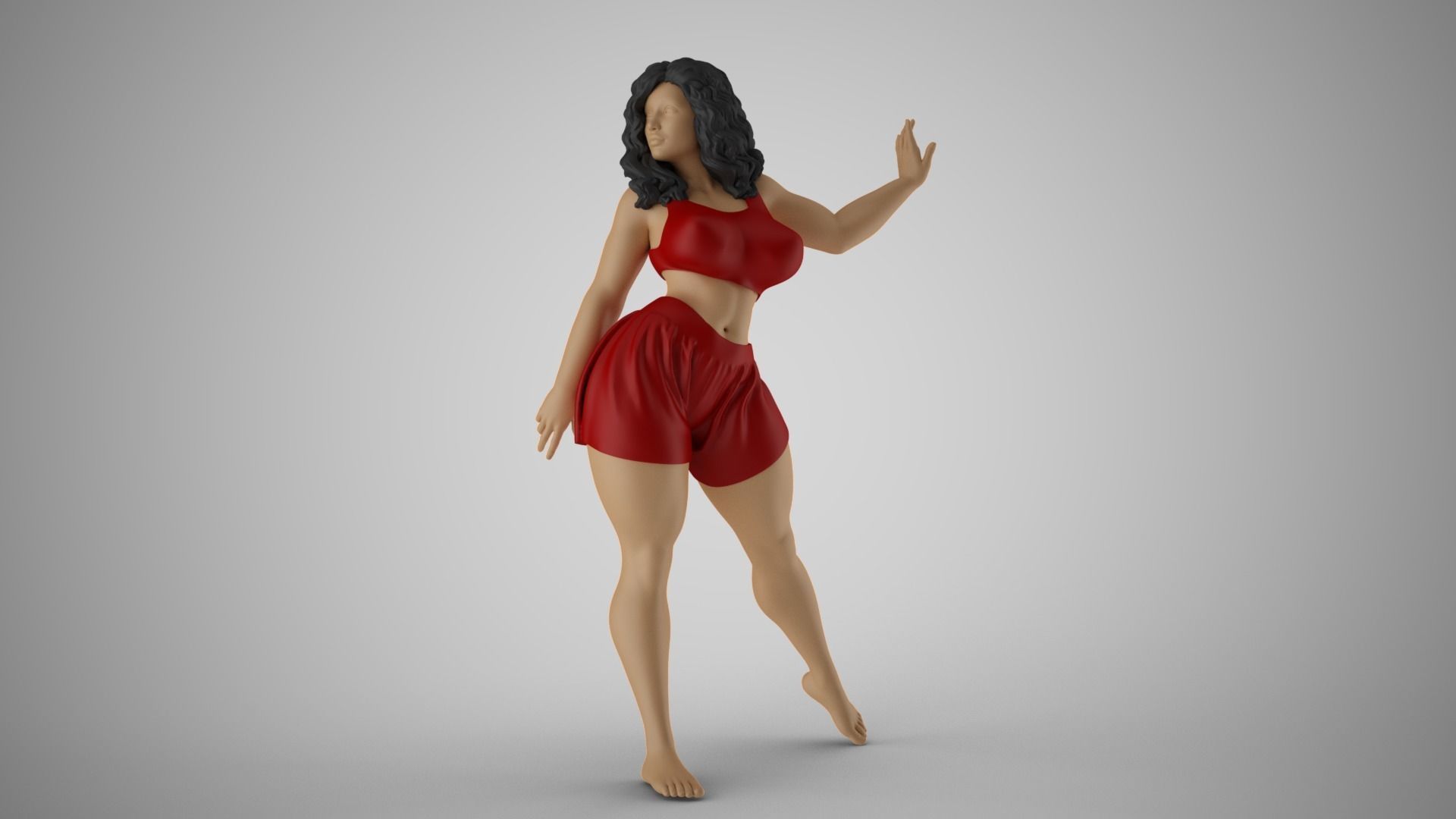 Enigmatic Woman 3D print model_4