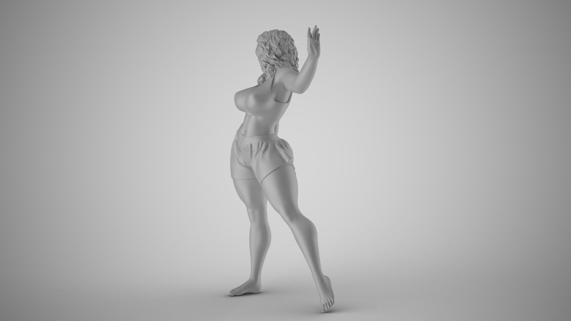 Enigmatic Woman 3D print model_1